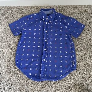 Chaps blue anchor 4/4t boys button up